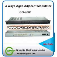 GG-4860 4 ways agile RF modulator CATV headend system